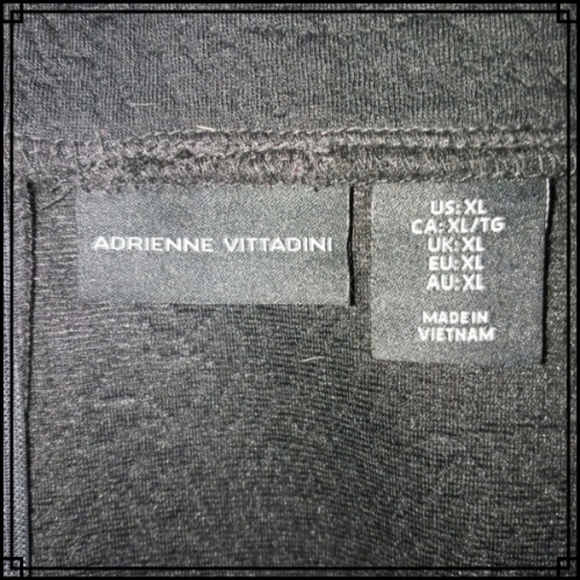 Adrienne Vittadini Retro Style Black Textured Mini Pencil Skirt Size XLarge - Picture 8 of 8